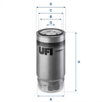 Filtre à carburant UFI 24.344.00