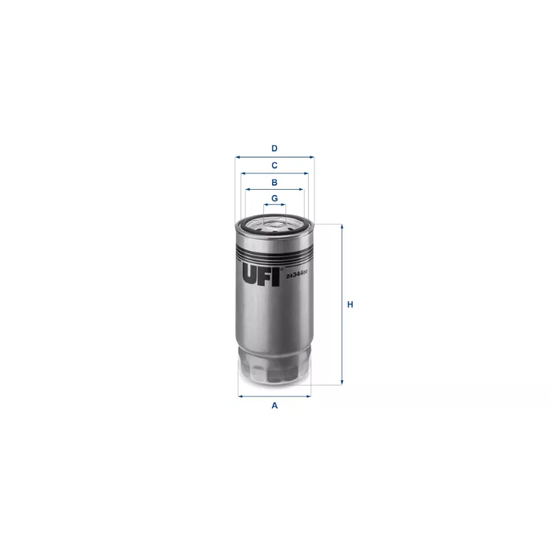 Filtre à carburant UFI 24.344.00