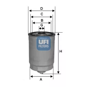 Filtre à carburant UFI 24.350.01