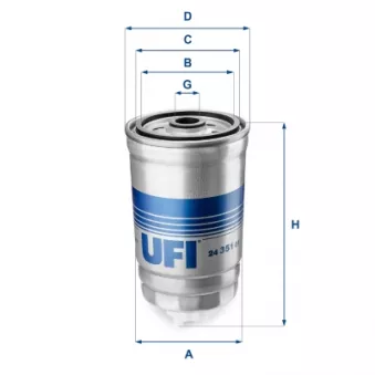 Filtre à carburant UFI 24.351.01