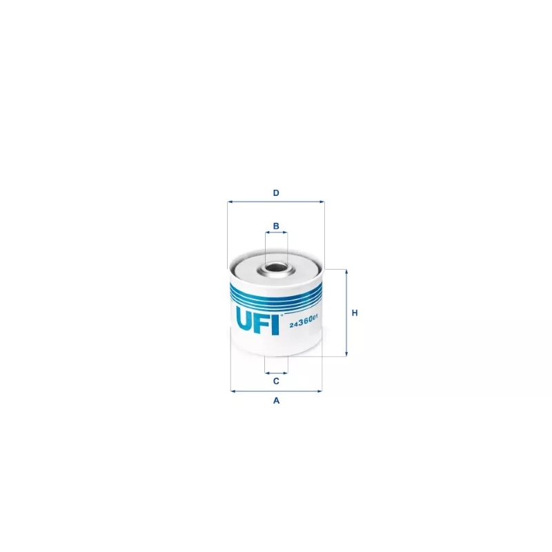 Filtre à carburant UFI 24.360.01