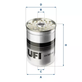 Filtre à carburant UFI 24.361.00
