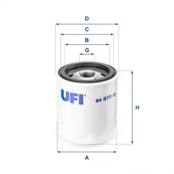Filtre à carburant UFI 24.370.00