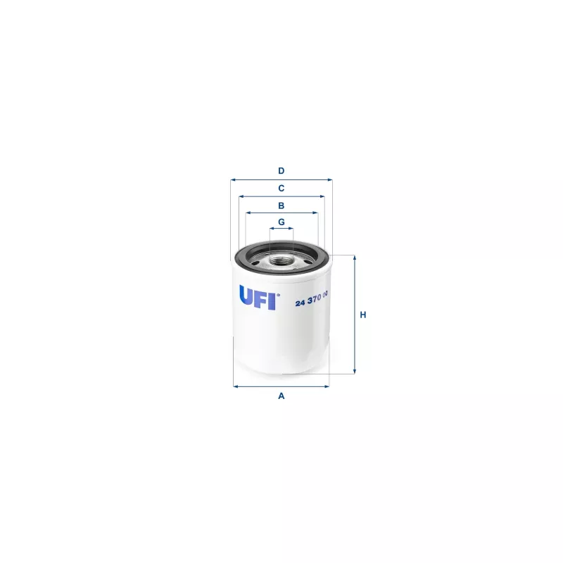 Filtre à carburant UFI 24.370.00