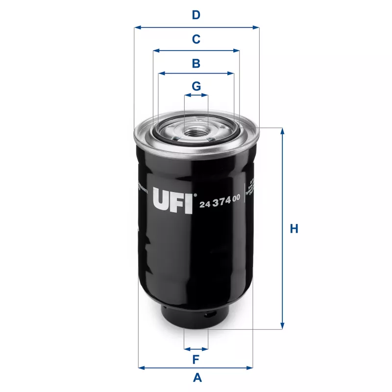 Filtre à carburant UFI 24.374.00