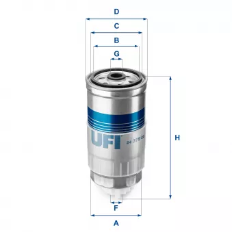 Filtre à carburant UFI 24.379.00