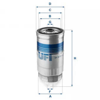 Filtre à carburant UFI 24.379.01
