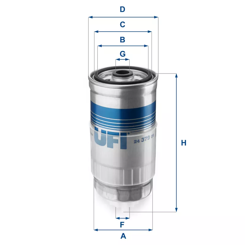Filtre à carburant UFI 24.379.01