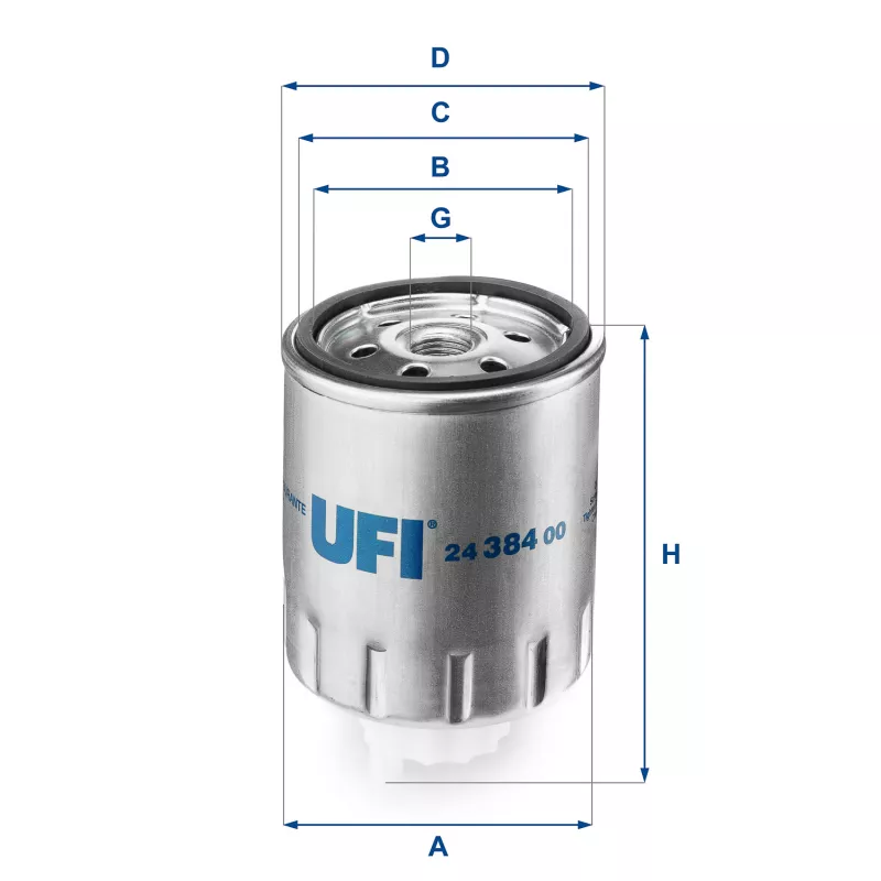 Filtre à carburant UFI 24.384.00