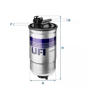 Filtre à carburant UFI 24.391.00