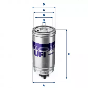 Filtre à carburant UFI 24.399.00