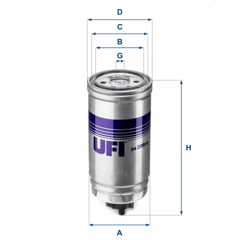 Filtre à carburant UFI 24.399.00
