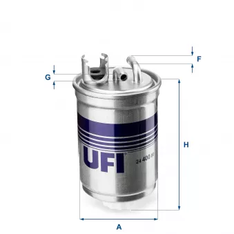 Filtre à carburant UFI 24.400.00