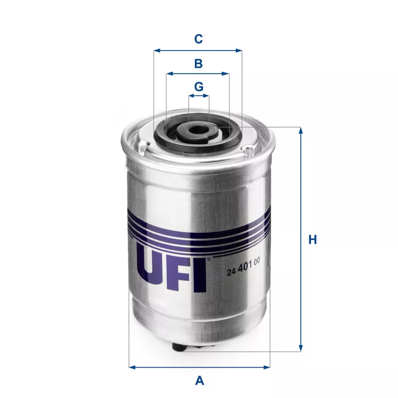 Filtre à carburant UFI 24.401.00