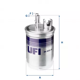 Filtre à carburant UFI 24.409.00