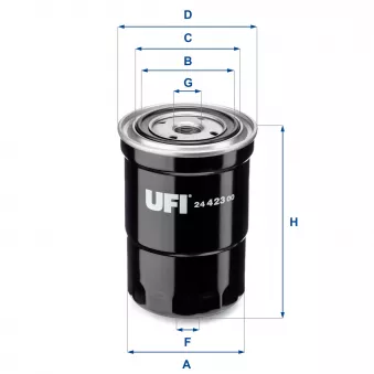 Filtre à carburant UFI 24.423.00