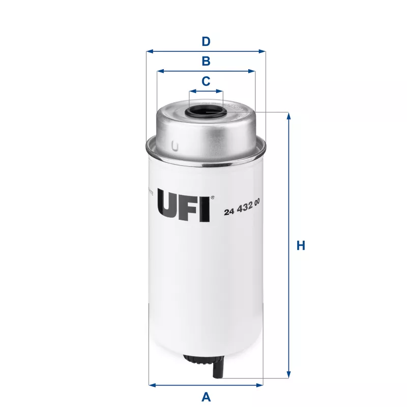 Filtre à carburant UFI 24.432.00
