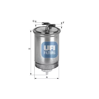 Filtre à carburant UFI 24.435.00