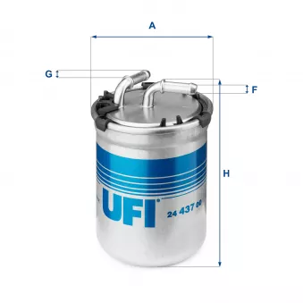 Filtre à carburant UFI 24.437.00
