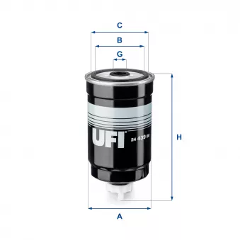 Filtre à carburant UFI 24.439.00