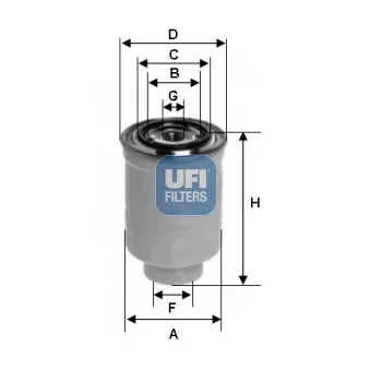 Filtre à carburant UFI 24.442.00