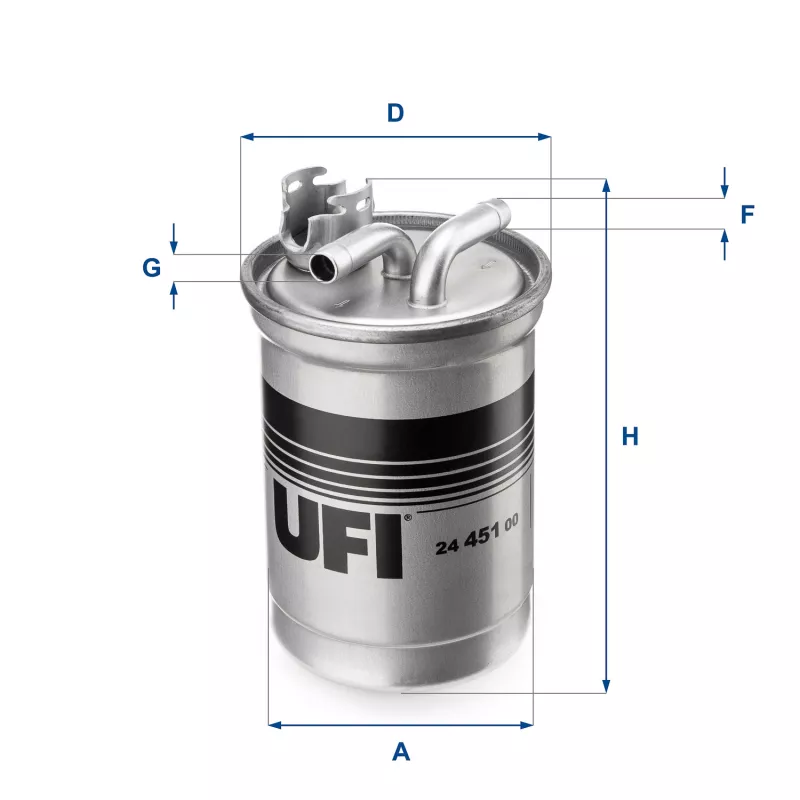 Filtre à carburant UFI 24.451.00