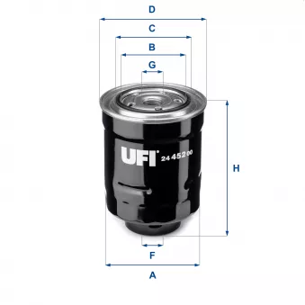 Filtre à carburant UFI 24.452.00