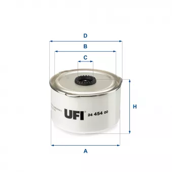 Filtre à carburant UFI 24.454.00