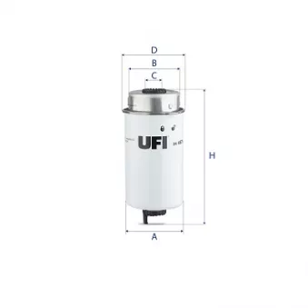 Filtre à carburant UFI 24.457.00