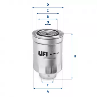 Filtre à carburant UFI 24.469.00