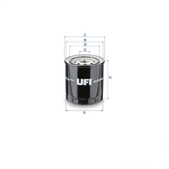 Filtre à carburant UFI 24.519.00