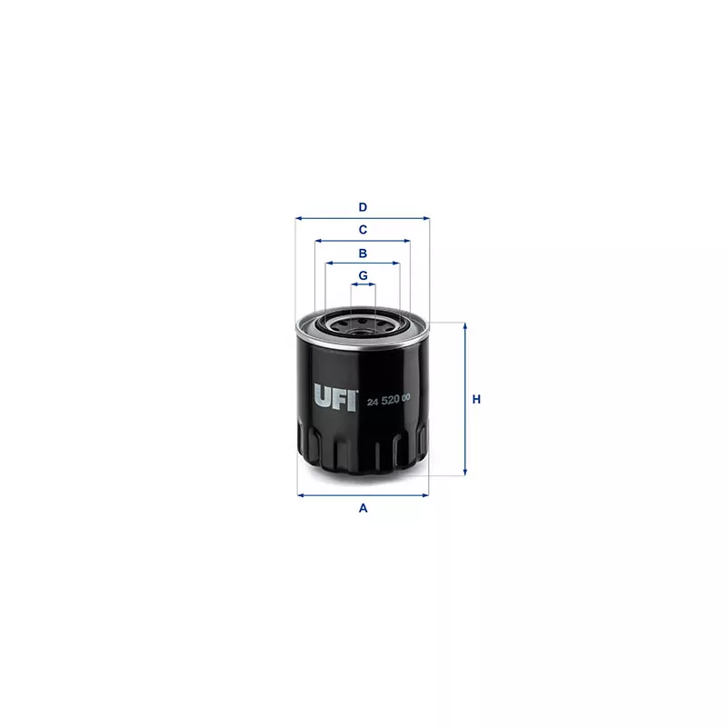 Filtre à carburant UFI 24.520.00