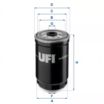 Filtre à carburant UFI 24.525.00