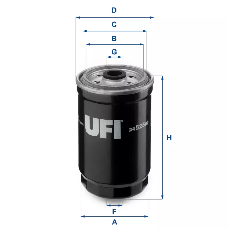 Filtre à carburant UFI 24.525.00