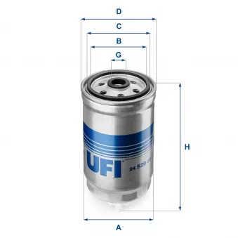 Filtre à carburant UFI 24.529.00