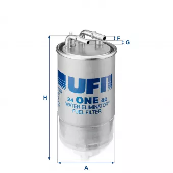 Filtre à carburant UFI 24.ONE.02
