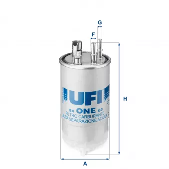 Filtre à carburant UFI 24.ONE.03