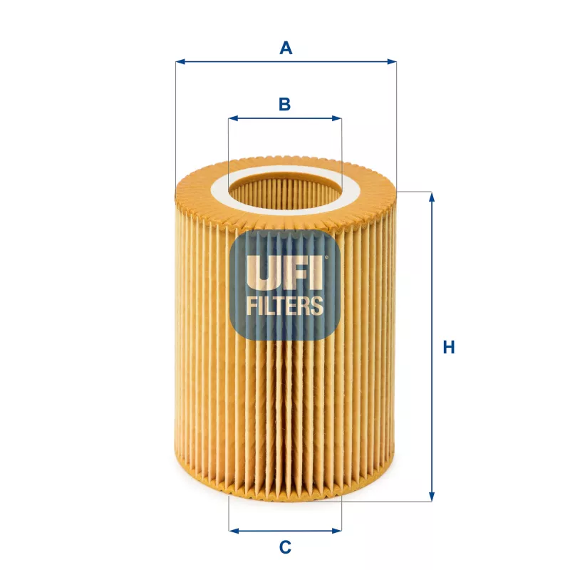 Filtre à huile UFI 25.004.00