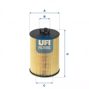 Filtre à huile UFI 25.063.00