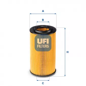Filtre à huile UFI 25.072.00