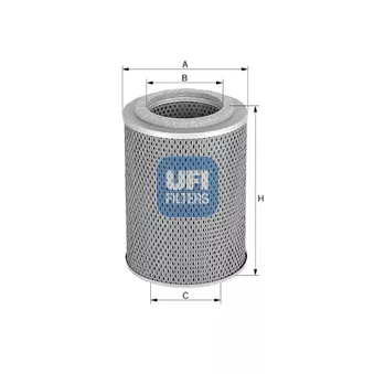 Filtre à huile UFI 25.455.00
