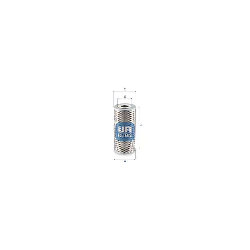 Filtre, système hydraulique de travail UFI 25.672.00