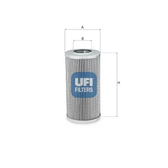 Filtre, système hydraulique de travail UFI 25.695.00