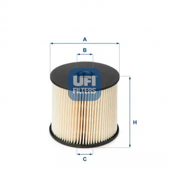 Filtre à carburant UFI 26.003.00