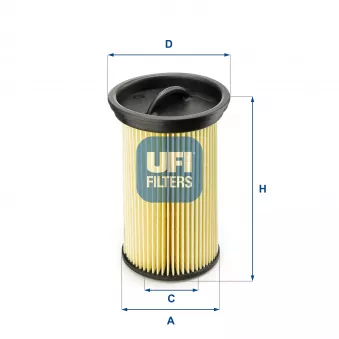 Filtre à carburant UFI 26.005.00