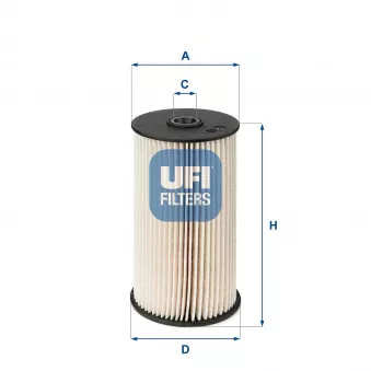 Filtre à carburant UFI 26.007.00