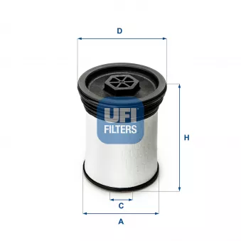 Filtre à carburant UFI 26.019.01