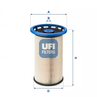 Filtre à carburant UFI 26.026.00