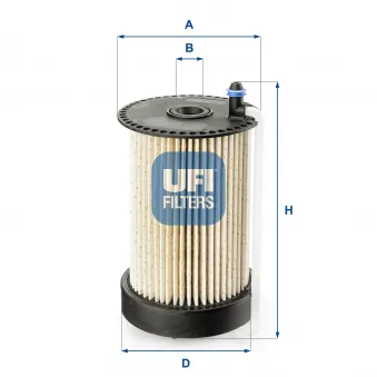 Filtre à carburant UFI 26.031.00