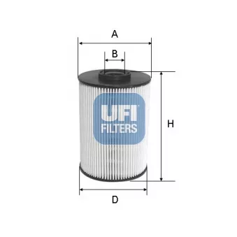Filtre à carburant UFI 26.037.00